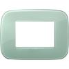 Vimar 19683.65 Arké placca Round 3 moduli, 12.2x9x0.85cm, Reflex salvia