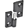 Ganter Normelemente Cerniere sospese | zinco pressofuso | GN 337-ZD-60-60-A-2-SW | 60 x 60 mm | arresto sinistro