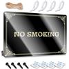 Dsoluuing Divertente cartello in metallo per bar No Smoking cartello in metallo divertente decorazione per ufficio decorazione per la stanza dei ragazzi (colore: colore, dimensioni: 20 x 30 cm)