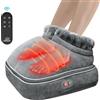 Snailax Shiatsu Massaggiatore per piedi con calore, massaggiatore piedi elettrico con massaggio impastante 2 in 1, scaldapiedi per il relax con telecomando, regali per donne/uomini