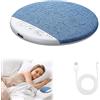 Generic Altoparlante a cuscino Bluetooth, ultra sottile da 9,5 cm, Bluetooth 5.4, rumore bianco integrato, timer di spegnimento, ricaricabile tramite USB C, mini altoparlante ABS (blu)
