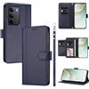 linsuyu Cover Compatible con Realme 14x 5G / C75 4G / V60 Pro / P3x,Compatible con Realme Narzo 80X 【Design a portafoglio due scomparti per carte】 Custodia per cellulare Blue