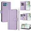 linsuyu Cover Compatible con Oppo A93 4G CPH2121 / F17 Pro 4G / Reno4 Lite / Reno4 F 【Design a portafoglio due scomparti per carte】 Custodia per cellulare Purple