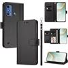 linsuyu Cover Compatible con ZTE Blade A53 Pro 【Design a portafoglio due scomparti per carte】 Custodia per cellulare Black