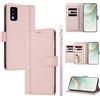 linsuyu Cover Compatible con TCL 30T (T603DL) 【Design a portafoglio due scomparti per carte】 Custodia per cellulare Pink
