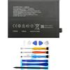 Vvuilsty BLP831 - Batteria di ricambio per Oppo Find X3 Pro CPH2173,0 a cicli compatibile con Oppo Find X3 Pro CPH2173, con kit di attrezzi di riparazione