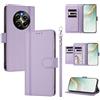 linsuyu Cover Compatible con Realme 12 5G / 12x / 13 5G / C65 (Not 4G),Compatible con Realme Narzo 70x / Narzo N65 【Design a portafoglio due scomparti per carte】 Custodia per cellulare Purple