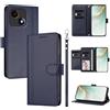 linsuyu Cover Compatible con ZTE Blade A55 4G,Compatible con ZTE Blade A35 4G 【Design a portafoglio due scomparti per carte】 Custodia per cellulare Blue