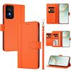 linsuyu Cover Compatible con TCL 50 SE 4G,Compatible con TCL 40 NxtPaper 4G 【Design a portafoglio due scomparti per carte】 Custodia per cellulare Orange