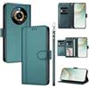 linsuyu Cover Compatible con Realme Narzo 60 Pro,Compatible con Realme 11 Pro (Plus) 5G 【Design a portafoglio due scomparti per carte】 Custodia per cellulare Green