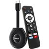 IDEALROYAL Android 14 TV Stick, RK3539 Quad Core 4GB RAM 32GB ROM, 4K WiFi 6 USB3.0 | Chipset Cortex-A53 a 64 bit, Smart TV Stick supporta 2,4G/5G Dualband Wi-Fi BT 5.4, Ethernet 10/100M Streaming Stick TV