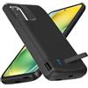 Giabuao Custodia per Samsung Galaxy S20, 4800 mAh, sottile, ricaricabile, ricaricabile, avanzata, caricatore portatile, batteria per Samsung Galaxy S20, colore: Nero