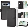 linsuyu Cover Compatible con Google Pixel 8 Pro 【Design a portafoglio due scomparti per carte】 Custodia per cellulare Black