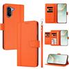 linsuyu Cover Compatible con OnePlus Nord CE 5,Compatible con OnePlus Ace 5 Racing 【Design a portafoglio due scomparti per carte】 Custodia per cellulare Orange
