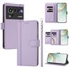linsuyu Cover Compatible con ZTE Nubia Z80 Ultra 【Design a portafoglio due scomparti per carte】 Custodia per cellulare Purple