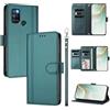 linsuyu Cover Compatible con Realme C17,Compatible con Realme 7i 4G RMX2103 【Design a portafoglio due scomparti per carte】 Custodia per cellulare Green