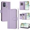 linsuyu Cover Compatible con ZTE Blade A52 【Design a portafoglio due scomparti per carte】 Custodia per cellulare Purple