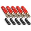 Creasono altoparlante porta auto: Prese piatte per cavi per altoparlanti, Set di 10 (kit altoparlanti autoradio, spina)