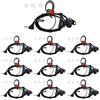 HYSHIKRA Cuffia walkie talkie a 1 pin 2,5 mm con microfono e PTT | compatibile con Motorola TLKR-T60 T80 T82 T-92 H2O T80 Extreme T82 Extreme