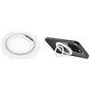 SDFWGG Supporto ad Anello Magnetico per Magsafe Forma Pieghevole 360 ° Rotazione ad Cellulare Anello Cellulare Magnetico Supporto per Telefono (Bianco)