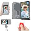 NEEWER BASICS 4 Vlog Selfie Monitor Screen Magnetico per Camera Posteriore Telefono, Wireless con Telecomando Bluetooth per Stream Live YouTube, NON Compatibile con iPhone Google Phone/Video 4K, F4B