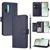 linsuyu Cover Compatible con OnePlus Nord CE 5G 【Design a portafoglio due scomparti per carte】 Custodia per cellulare Blue