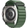 SumRioo Nylon Cinturino Compatibile con Samsung Galaxy Watch Ultra 47 mm (2025/2024), Alpine Nylon Sportivo Cinturino Compatibile con Samsung Galaxy Watch 8/7 Ultra, Verde