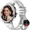 Blackview Smartwatch Donna, Effettua e Rispondi alle Chiamate, Orologio Smartwatch Fitness con 1.26' HD 112+ Sportive/SpO2/Monitoraggio del Sonno/Cardiofrequenzimetro per Android IOS