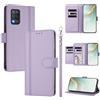 linsuyu Cover Compatible con Realme Q3 / Q3i,Compatible con Realme 8 5G / 9 5G (India) / V13 【Design a portafoglio due scomparti per carte】 Custodia per cellulare Purple