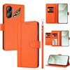 linsuyu Cover Compatible con ZTE Nubia Neo 3 【Design a portafoglio due scomparti per carte】 Custodia per cellulare Orange
