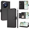 linsuyu Cover Compatible con TCL 50 Nxtpaper / 50 Pro NXTpaper,Compatible con TCL P10 【Design a portafoglio due scomparti per carte】 Custodia per cellulare Black