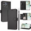linsuyu Cover Compatible con Motorola Moto G67 Power / G57 Power / G100 2025 / G100S 2025 【Design a portafoglio due scomparti per carte】 Custodia per cellulare Black