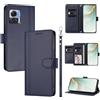 linsuyu Cover Compatible con Motorola Moto X30 Pro 5G / Edge 30 Ultra 【Design a portafoglio due scomparti per carte】 Custodia per cellulare Blue