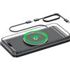 ZhenActive Caricabatterie da auto wireless Pad 7 15 20W Max Fast Wireless Charger, tappetino di ricarica wireless antiscivolo QI 2, ultra sottile per accessori per smartphone, tappetino da 1 metro per USB/tipo C
