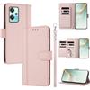 linsuyu Cover Compatible con OnePlus Nord CE 2 Lite/Nord 2 Lite,Compatible con Realme 9 5G / 9 Pro / Q5 / V25 5G 【Design a portafoglio due scomparti per carte】 Custodia per cellulare Pink