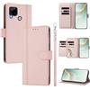 linsuyu Cover Compatible con Realme 7i (Global) / C12 / C15 / C25 / C25s,Compatible con Realme Narzo 30A / Narzo 20 【Design a portafoglio due scomparti per carte】 Custodia per cellulare Pink