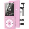 PlayerPure 90 GB Lettore MP3 Bluetooth 5.3, MP3 Player con 2 slot per schede TF