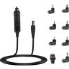 TL-JIYPU Caricatore universale per auto, 12 V, 2 A, 24 W, per tablet, cavo di alimentazione, fotocamere, lettori DVD, CCTV, strisce luminose a LED e altri prodotti elettronici per auto