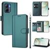 linsuyu Cover Compatible con Realme C33 2022/2023 【Design a portafoglio due scomparti per carte】 Custodia per cellulare Green