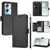 linsuyu Cover Compatible con Oppo A79 / A2 5G / A1S,Compatible con OnePlus Nord N30 SE 【Design a portafoglio due scomparti per carte】 Custodia per cellulare Black