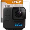 REY Pellicola Protettiva per l'obiettivo della Fotocamera GOPRO HERO11 Black Mini, Vetro temperato, di qualità Premium