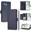 linsuyu Cover Compatible con Oppo A93 4G CPH2121 / F17 Pro 4G / Reno4 Lite / Reno4 F 【Design a portafoglio due scomparti per carte】 Custodia per cellulare Blue