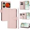 linsuyu Cover Compatible con ZTE Nubia Music 2 【Design a portafoglio due scomparti per carte】 Custodia per cellulare Pink