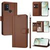 linsuyu Cover Compatible con Motorola Moto G30 / G10 / G20 / G10 Power 【Design a portafoglio due scomparti per carte】 Custodia per cellulare Brown