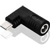 KUOQIY 65W PD USB C a DC Adattatore, Jack DC 6.3x3.0 mm Ingresso a USB-C Type-C Angolo 90 Gradi Spina di Alimentazione Adattatore di Ricarica, per Telefono, Laptop
