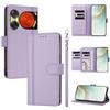 linsuyu Cover Compatible con ZTE Nubia Music 2 【Design a portafoglio due scomparti per carte】 Custodia per cellulare Purple