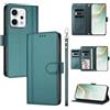 linsuyu Cover Compatible con Oppo Reno14 Pro 5G 【Design a portafoglio due scomparti per carte】 Custodia per cellulare Green