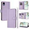 linsuyu Cover Compatible con TCL 30Z / 30 LE (T602DL 【Design a portafoglio due scomparti per carte】 Custodia per cellulare Purple