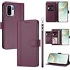 linsuyu Cover Compatible con OnePlus 15R / Ace 6 / Ace 6T 【Design a portafoglio due scomparti per carte】 Custodia per cellulare Violet
