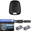 mt key Car key exchange housing Telecomando a chiave per auto 1x custodia + 1x NE78 vuoto + 2X microinterruttore + 1x batteria CR2016 compatibile con Peugeot 206 SW CC 1998-2009